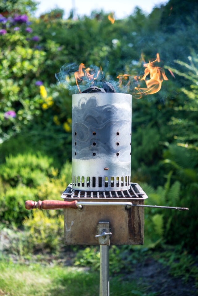 Glow grill flame