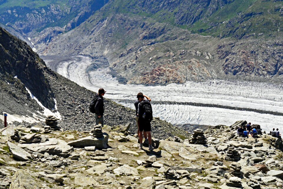 Drain ice flow valais alps
