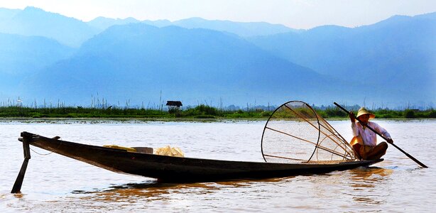 Lake burmese water photo