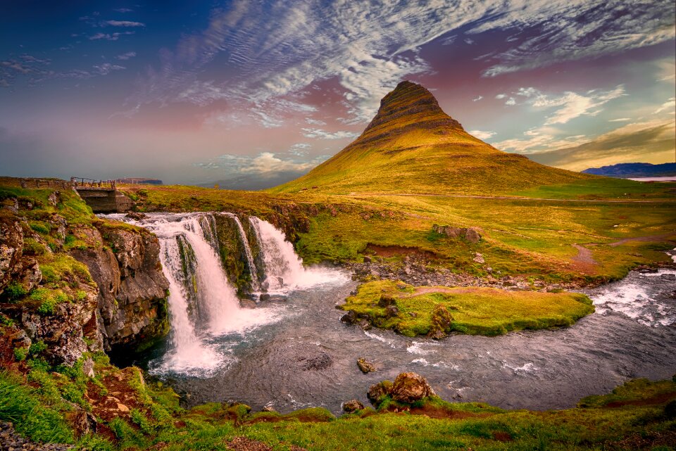 Waterfall landscape scenery photo