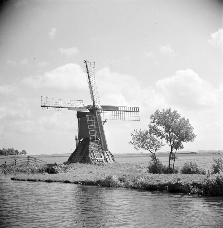 Watermolen, type spinnenkop, Bestanddeelnr 191-0689