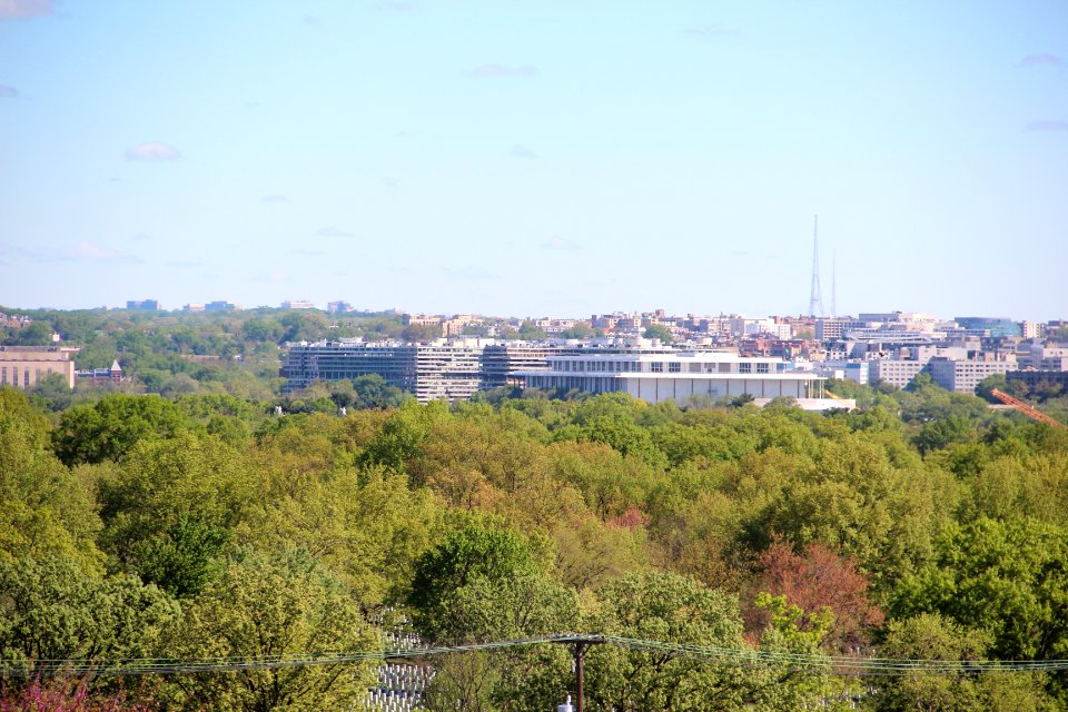 Watergate Hotel from Air Force Memorial, April 2019