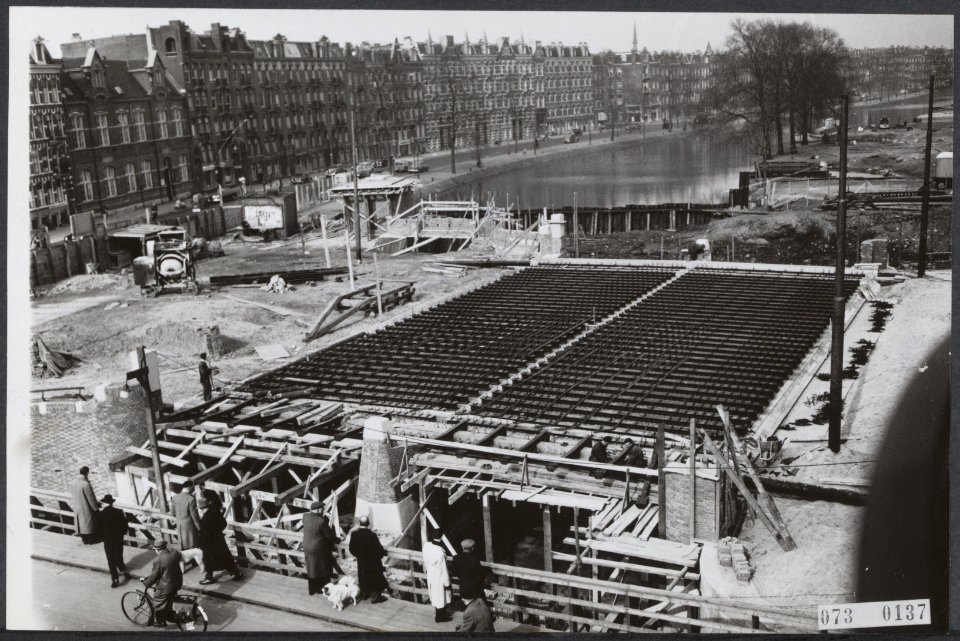 Waterbouwkunde, bruggen, Kinkerstraat, Nassaukade, Bestanddeelnr 073-0137