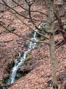 Waterfall off Woodruff Street, Mount Washington, 2021-01-02, 01