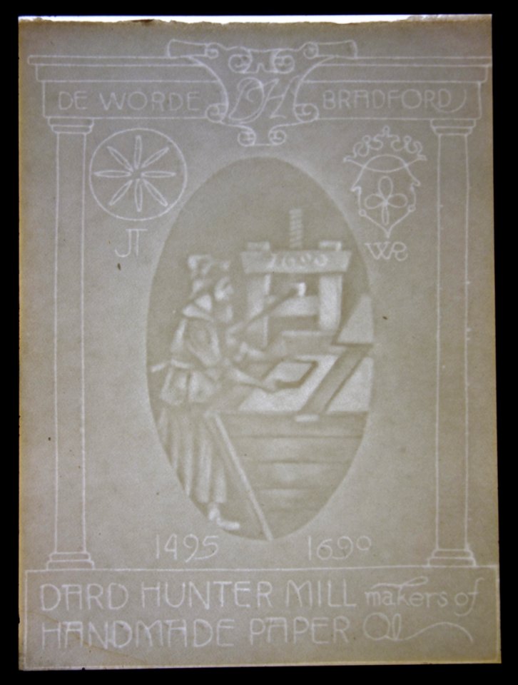 Watermark - Dard Hunter exhibit - Robert C. Williams Paper Museum - DSC00592