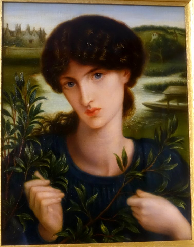 Water Willow by Dante Gabriel Rossetti, 1871, oil on canvas - Kelmscott Manor - Oxfordshire, England - DSC00055