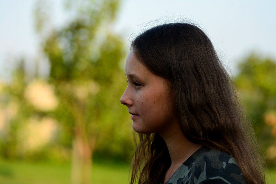 Model smile portrait