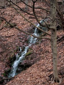 Waterfall off Woodruff Street, Mount Washington, 2021-01-02, 04
