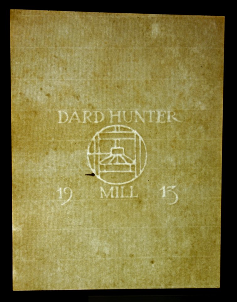 Watermark - Dard Hunter exhibit - Robert C. Williams Paper Museum - DSC00576