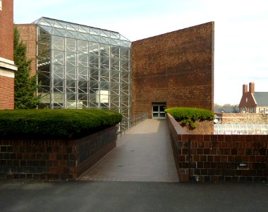 Walkway to Wilson Commons at the University of Rochester photo