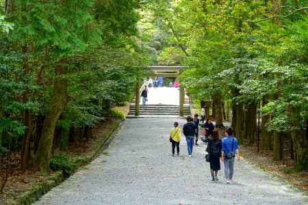 Walkway - Naiku, Ise Shrine - Ise, Mie, Japan - DSC07664