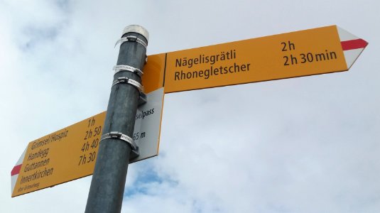 Wanderwegweiser Guttannen Grimselpass2