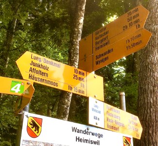 Wanderwegweiser Heimiswil LuegWirtschaft