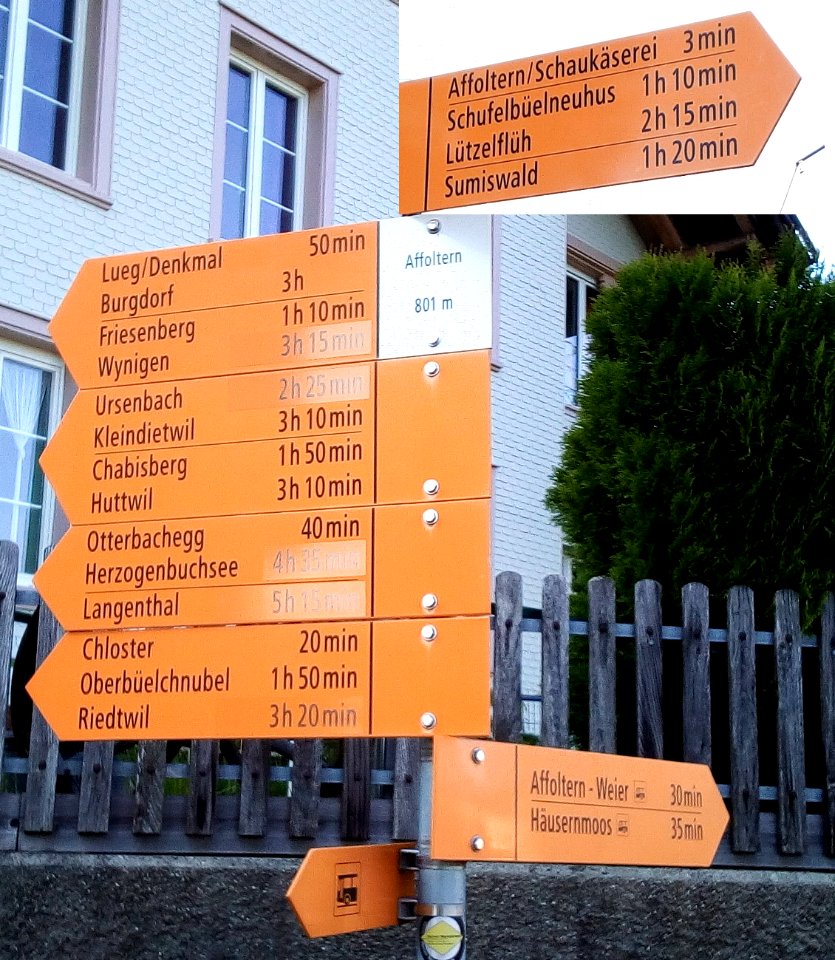 WanderwegweiserAffolternAffoltern