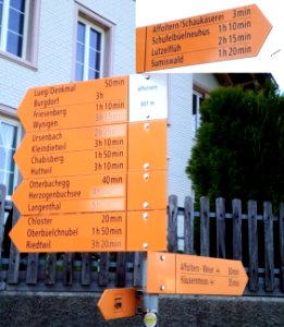 WanderwegweiserAffolternAffoltern
