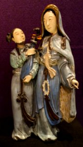 Wang Zhaojun Marrying a Tribal Ruler, by Chen Wei Yan (died 1926), China, Shiwan ware - Hong Kong Museum of Art - DSC00724