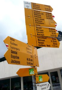 Wanderwegweiser Innertkirchen Innertkirchen