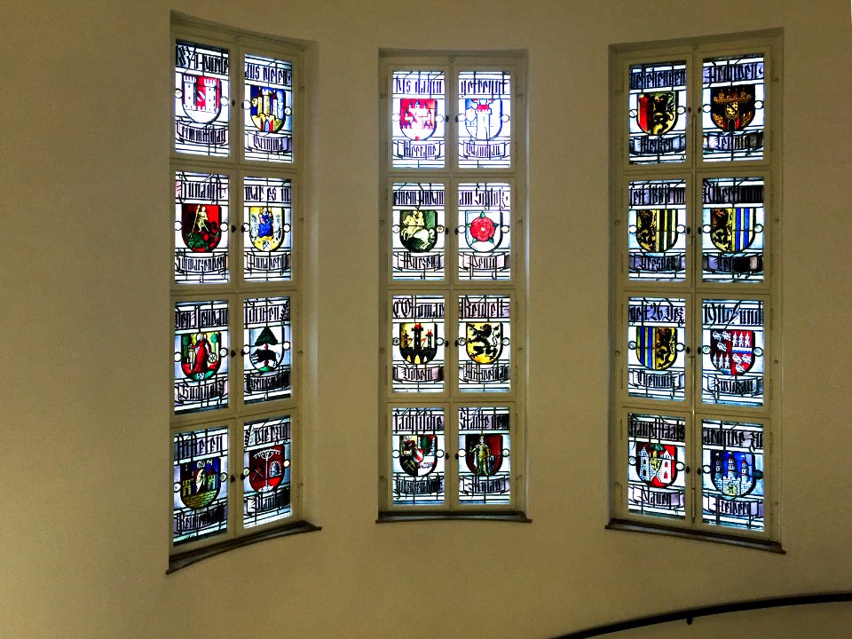 Wappen in Fenstern - Sächsisches Staatsarchiv Dresden