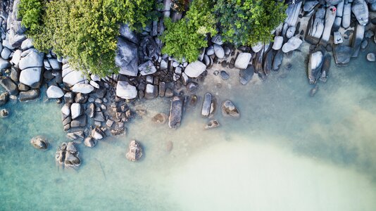 Wave nature rocks photo