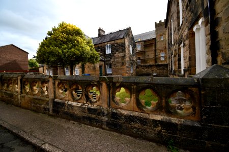 Wall To South Of Methodist Church