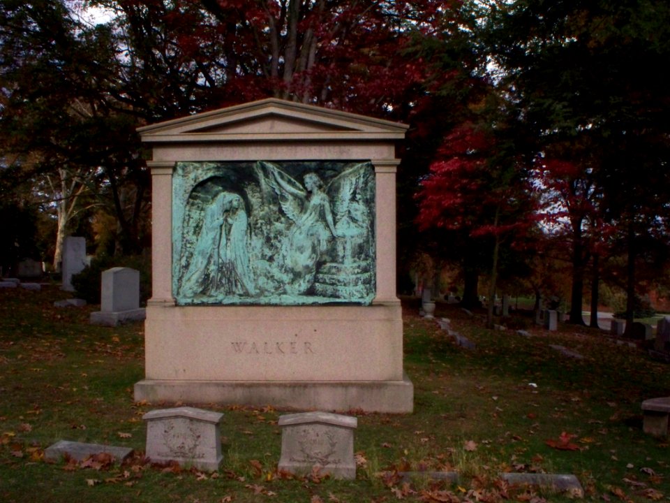 Walker Monument, Homewood Cemetery, 2015-10-29, 01