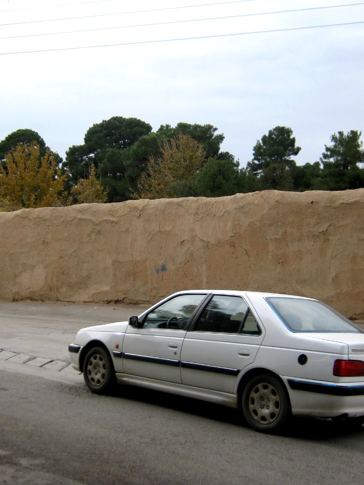 Wall of Amin al Islami Garden - east - autumn - Nishapur 03