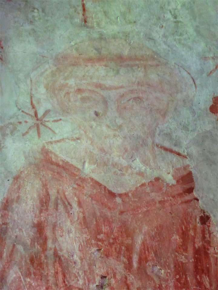 Wall painting of St Francis, Doddington 2