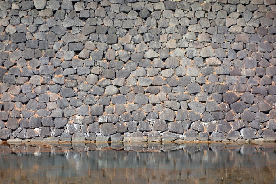 Wall of Edo Castle, Tokyo - DSC09331