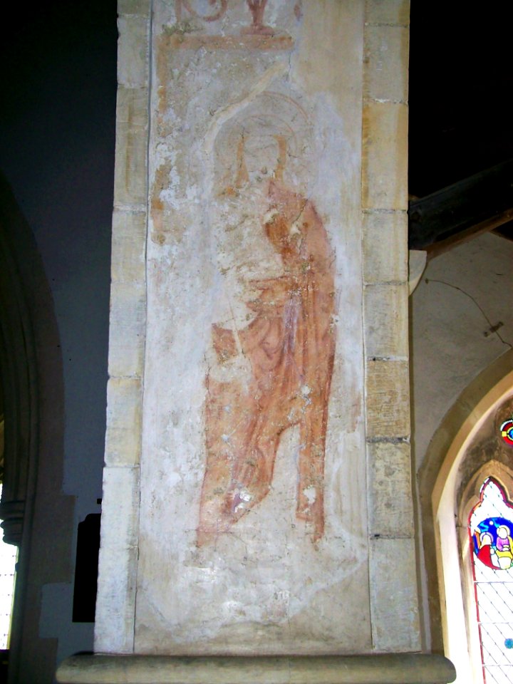 Wall painting, St Andrew, Beddingham