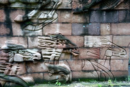 Wall sculpture - Tazishan Park - Chengdu, China - DSC02992