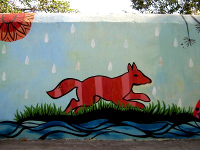 Wall painting - Wall of Garden - West Farahbakhs st - Nishapur 05