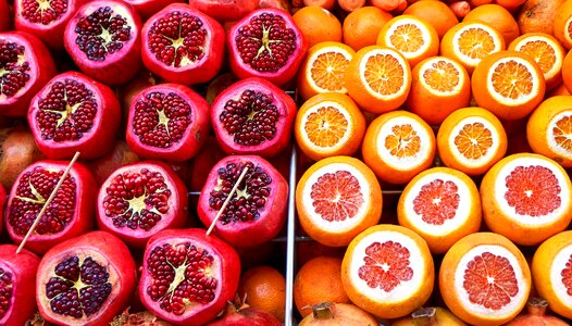 Pomegranates pomegranate orange