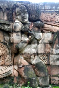 Wall sculpture - Tazishan Park - Chengdu, China - DSC02988