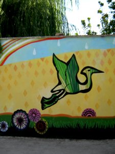 Wall painting - Wall of Garden - West Farahbakhs st - Nishapur 12