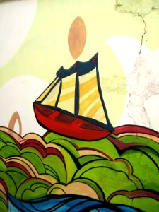 Wall painting - Wall of Garden - West Farahbakhs st - Nishapur 26