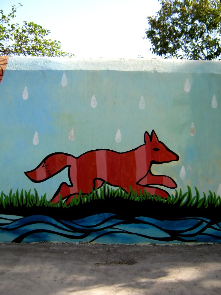 Wall painting - Wall of Garden - West Farahbakhs st - Nishapur 04