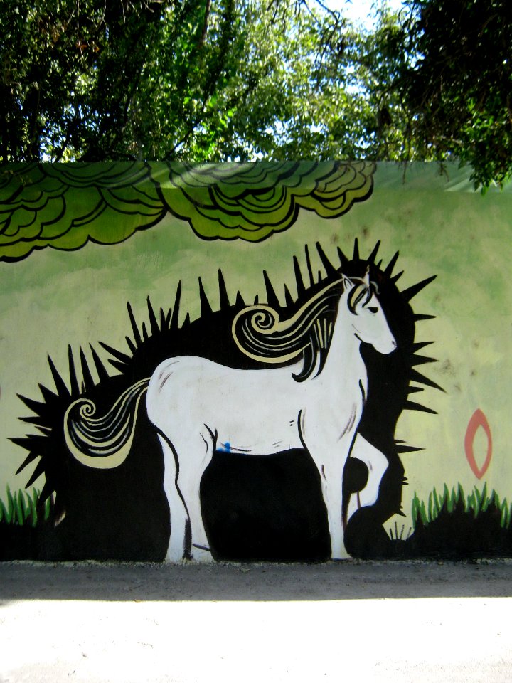 Wall painting - Wall of Garden - West Farahbakhs st - Nishapur 01
