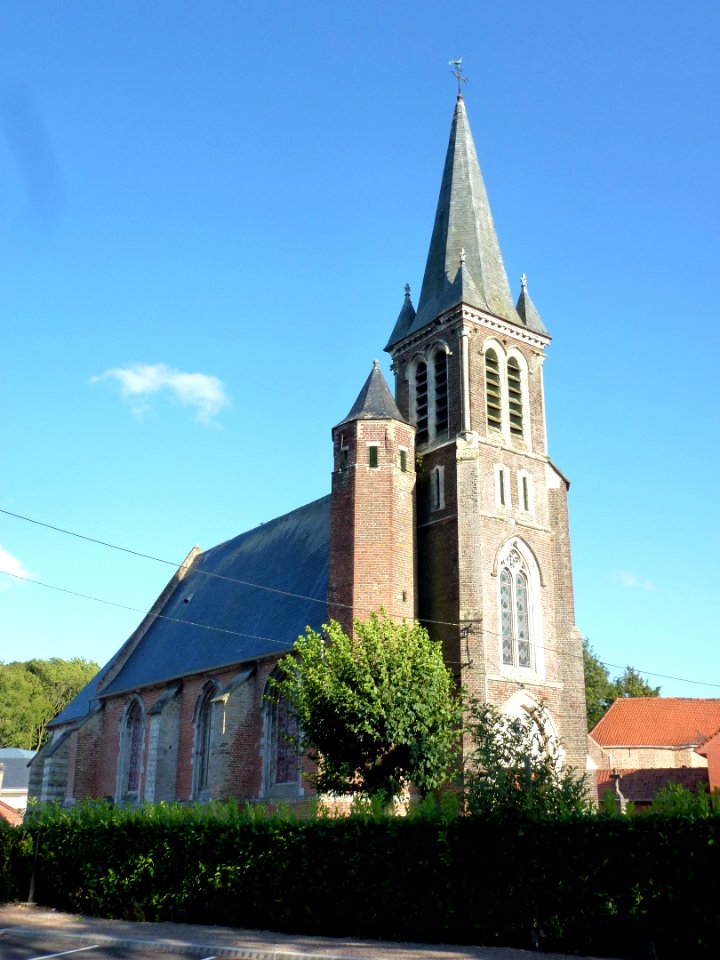 Wardrecques (Pas-de-Calais, Fr) Église Notre Dame (02)
