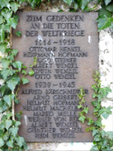 War memorial Wittmannsgereuth 2