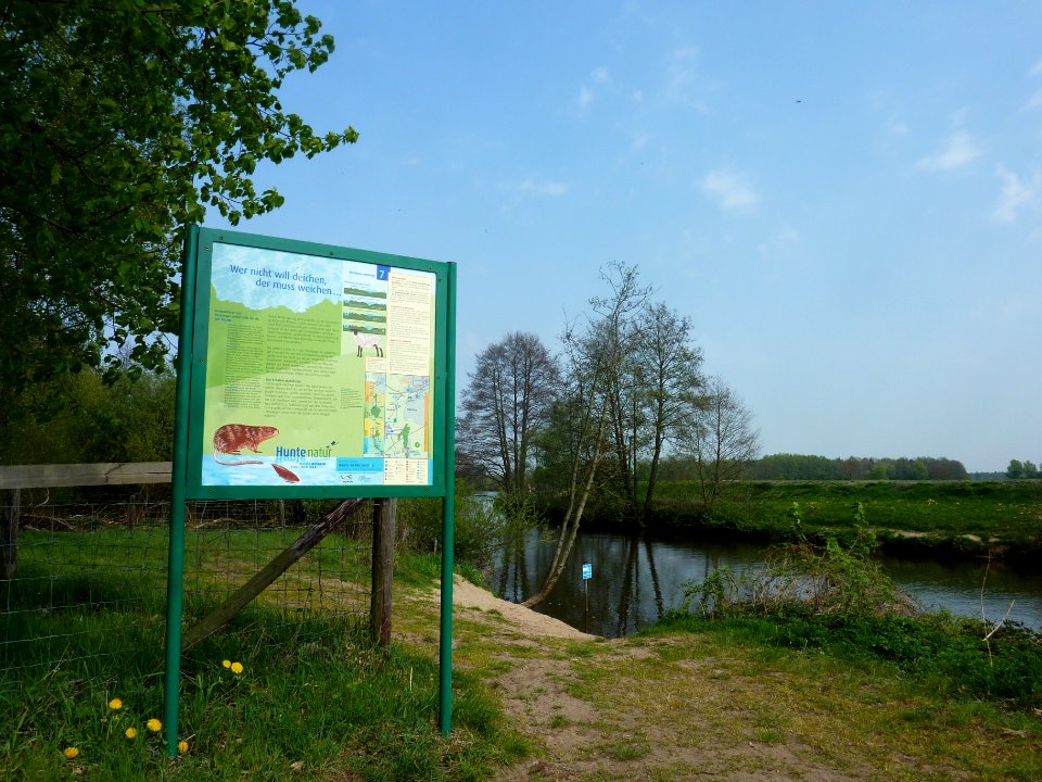 Wardenburg Hunte Hinweisschild