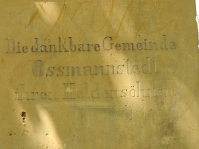 War memorials Oßmannstedt 7