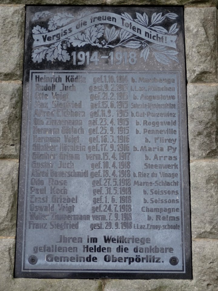 War memorial Oberpörlitz 4