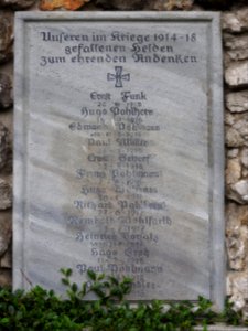 War memorial WW1 Thierbach Remptendorf 2