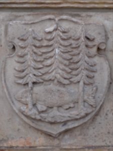 Wappen von Waltershausen am Marktbrunnen photo