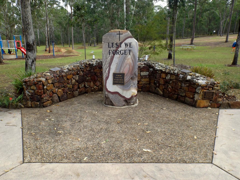 War memorial at Biggs Camp Park, Queensland