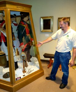 Washington Crossing NJ Park Service Guide Showing Hessian Uniforms