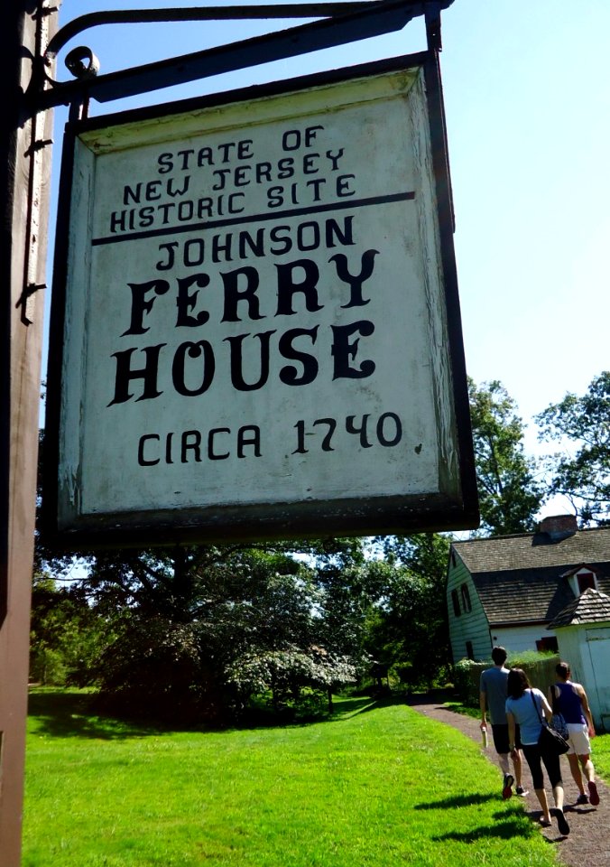 Washington Crossing State Park NJ Johnson Ferry House sign