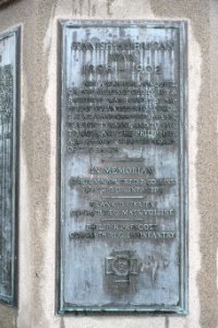 War Memorial, plaque 7 of 8, Spanish-American War, c. 1924 - Westford, Massachusetts - DSC09013