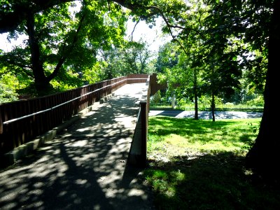 Washington Crossing State Park NJ footbridge over highway