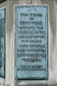War Memorial, plaque 1 of 8, Dedication, c. 1924 - Westford, Massachusetts - DSC09007